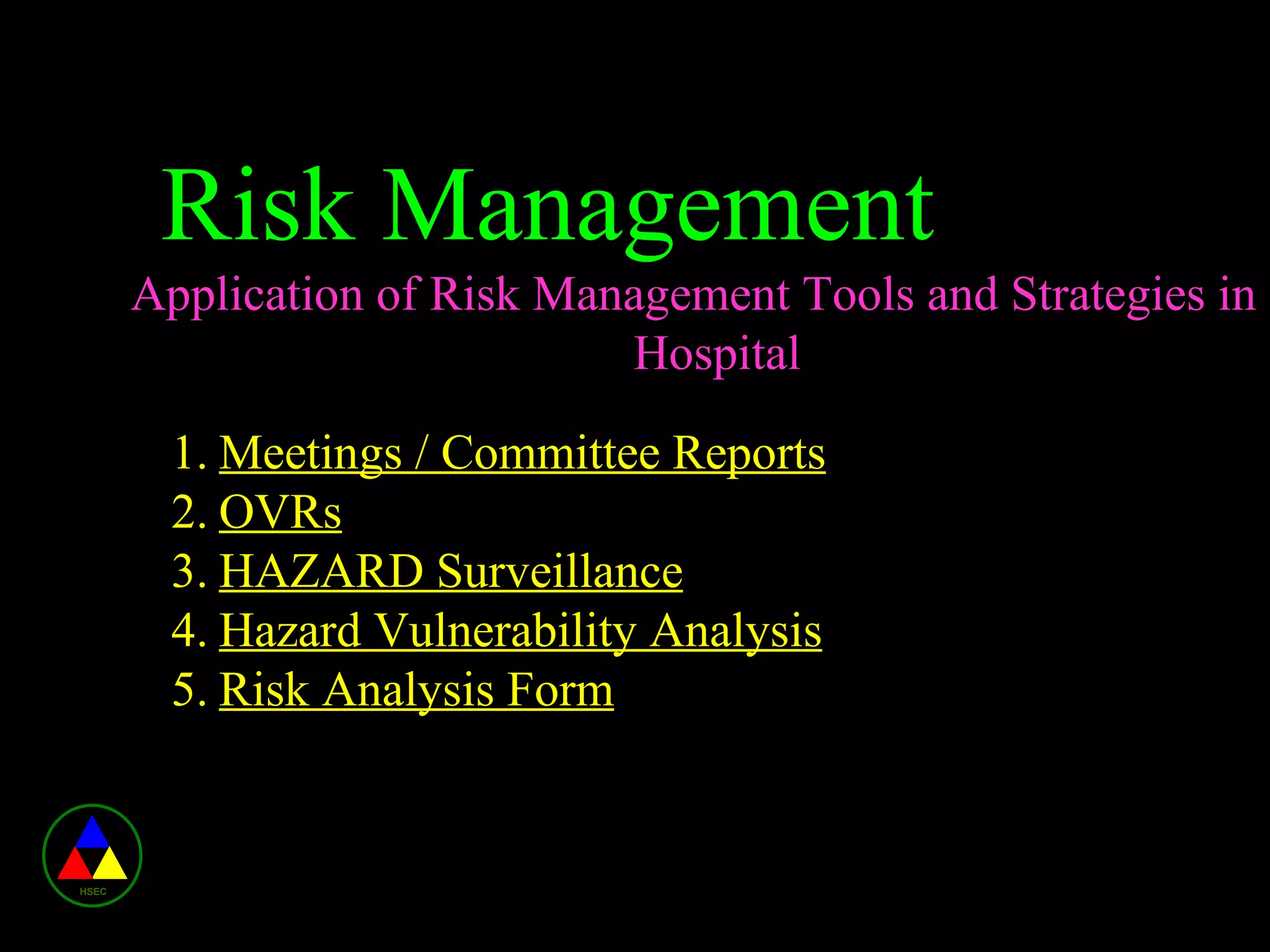 Risk management in Healthcare | PPS