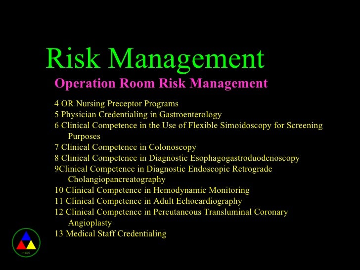 Risk management in Healthcare