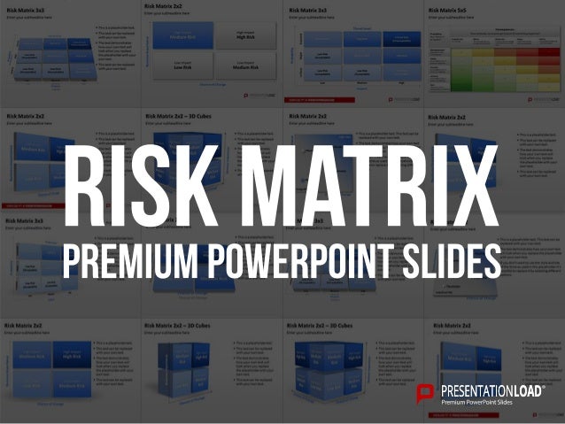 powerpoint risk matrix template ppt matrix template