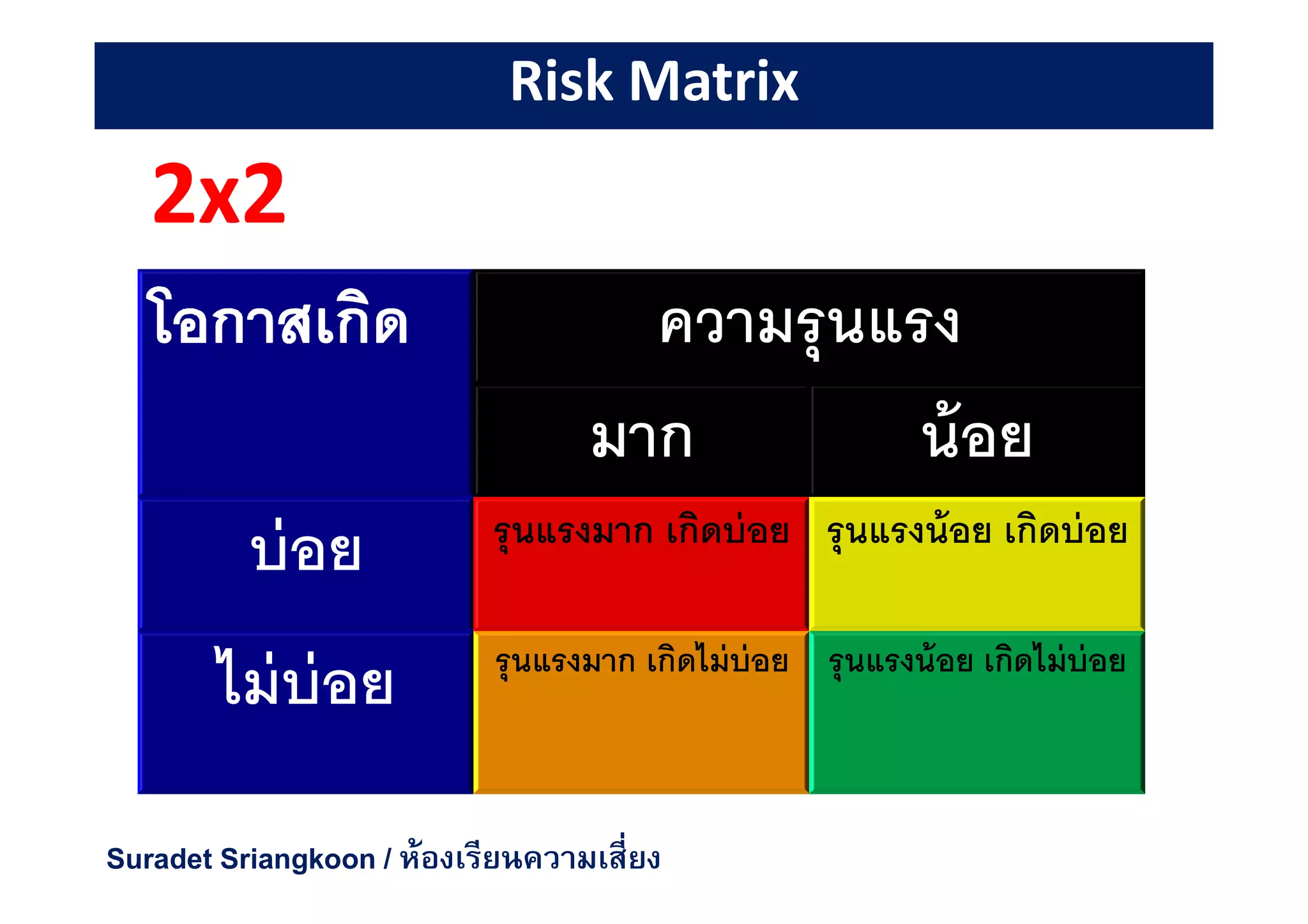 Risk matrix VS Risk profile | PDF