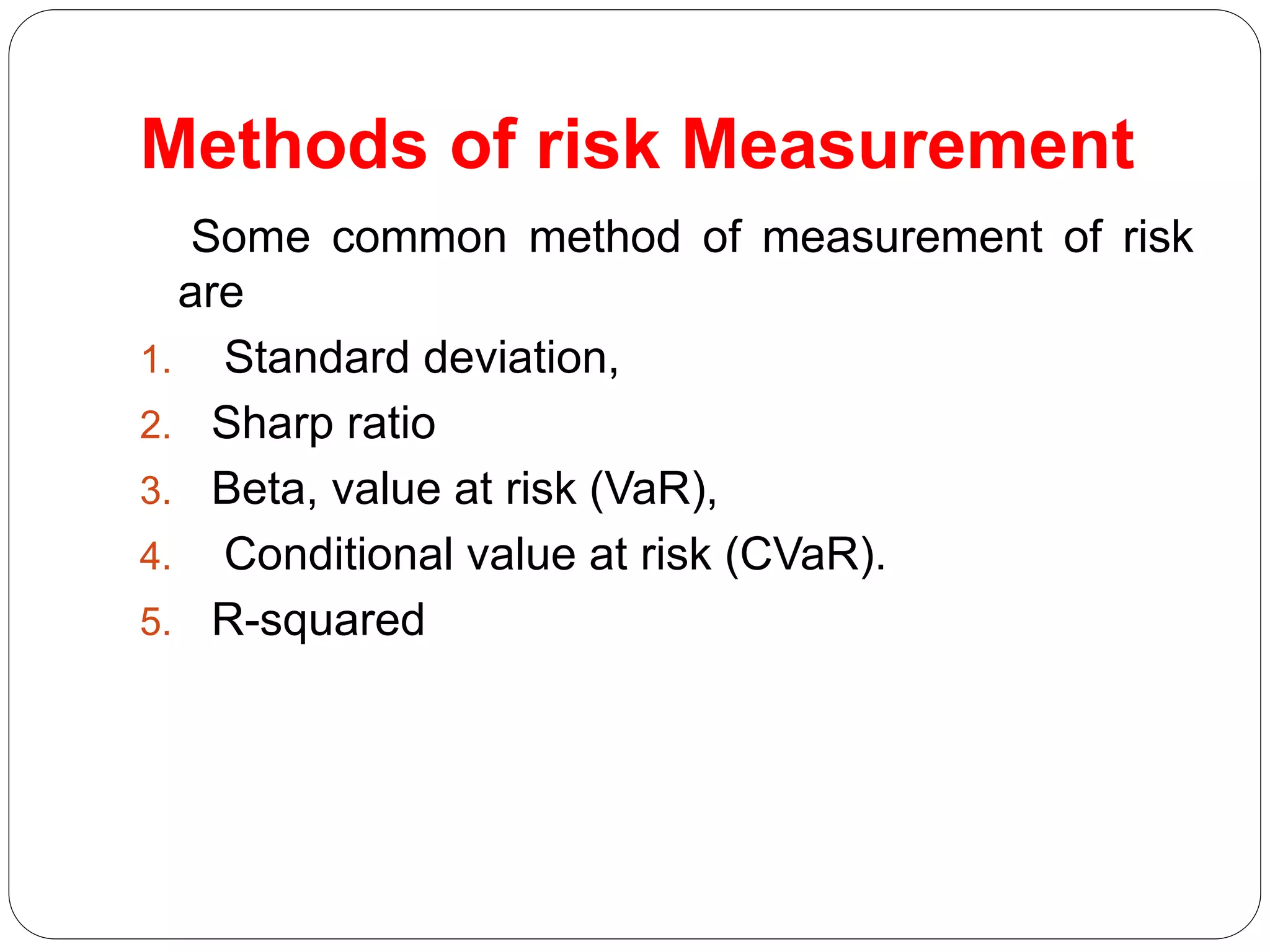 Risk measurement slide | PPTX