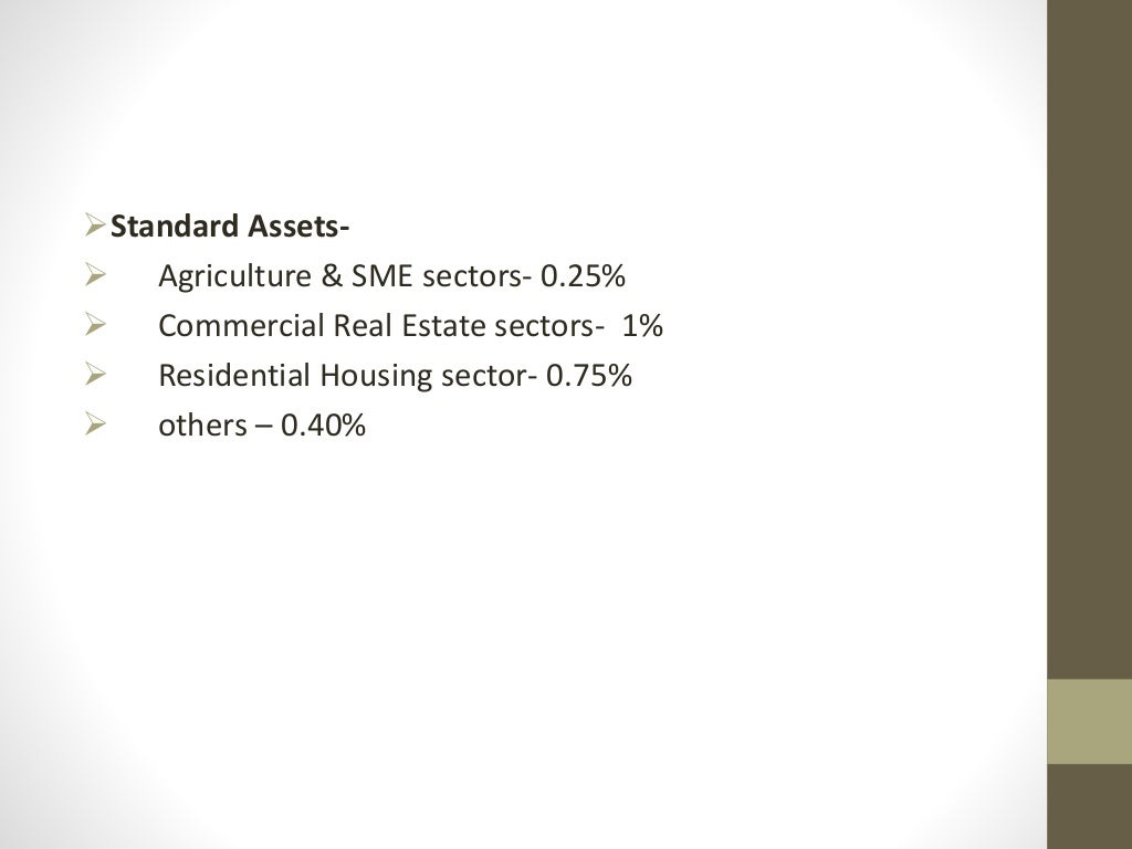 Asset Classification as per RBI,& Non performing assets