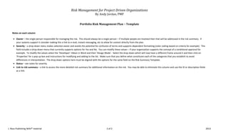 Risk Analysis Checklist and Templates for Managers | PDF