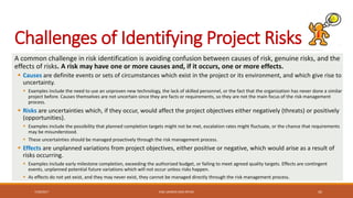 Potential Risks And Challenges Risk & opportunities management | PPTX