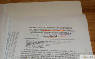 the politics of observation