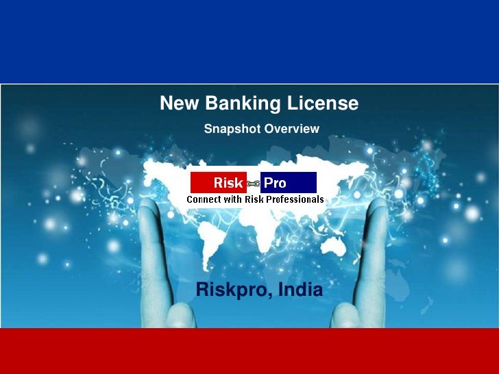 Riskpro RBI's New banking license framework