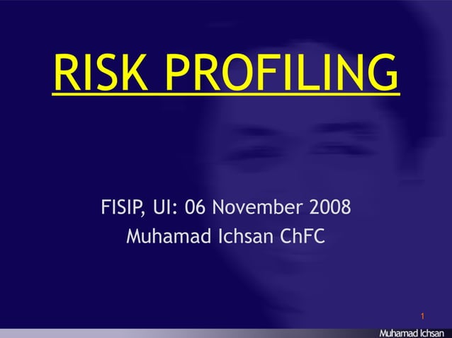 Risk Profiling | PPT