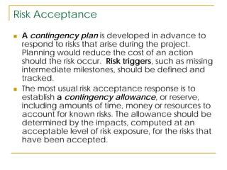 Respond To Risk Chapter Five: Risk Response Planning.pdf