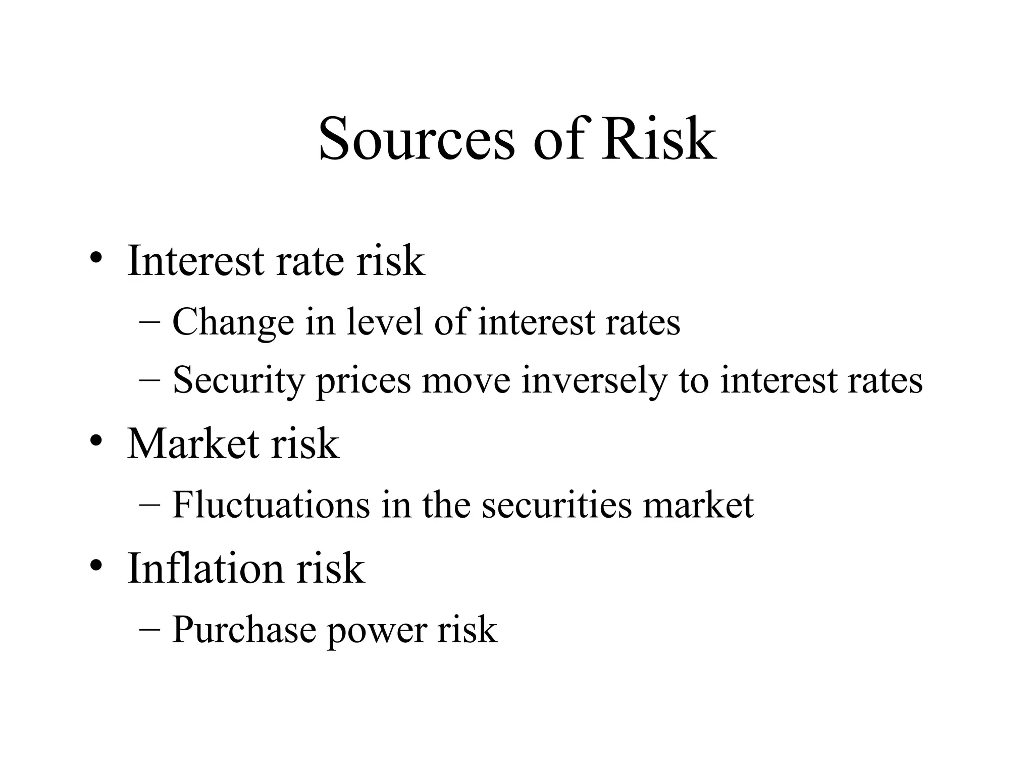 Price Risk 20 Risk & return (1) | PPT