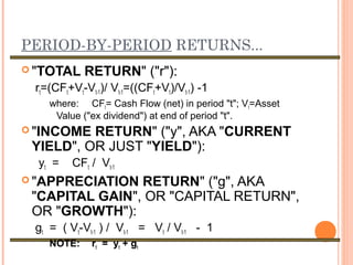 Risk, return, and portfolio theory | PPT