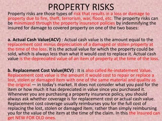 Properties Risk Personal Risk RisK, RiSk MaNaGeMeNt & EnterPRise RisK ManaGemeNT | PPTX