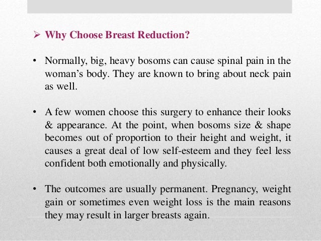 Risks And Benefits Of Breast Reduction Surgery