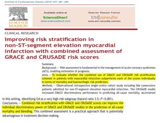 Risk scores in nste acs