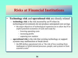 Risks in financial institutions | PPTX
