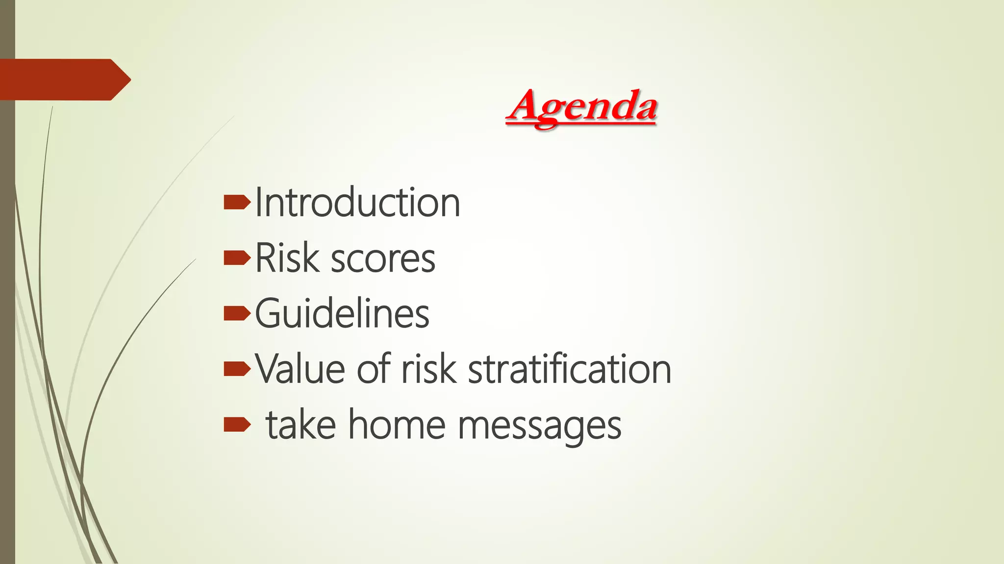 Risk stratfication of ACS | PPT