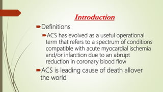 Risk stratfication of ACS | PPTX