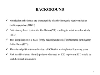 Risk stratification in ARVC | PPTX