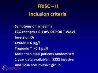 Risk stratification in UA and NSTEMI: Why and How? | PPT