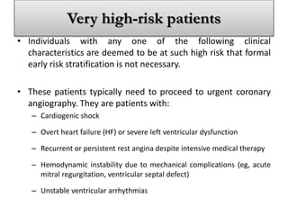 Risk stratification of an acs patient | PPTX