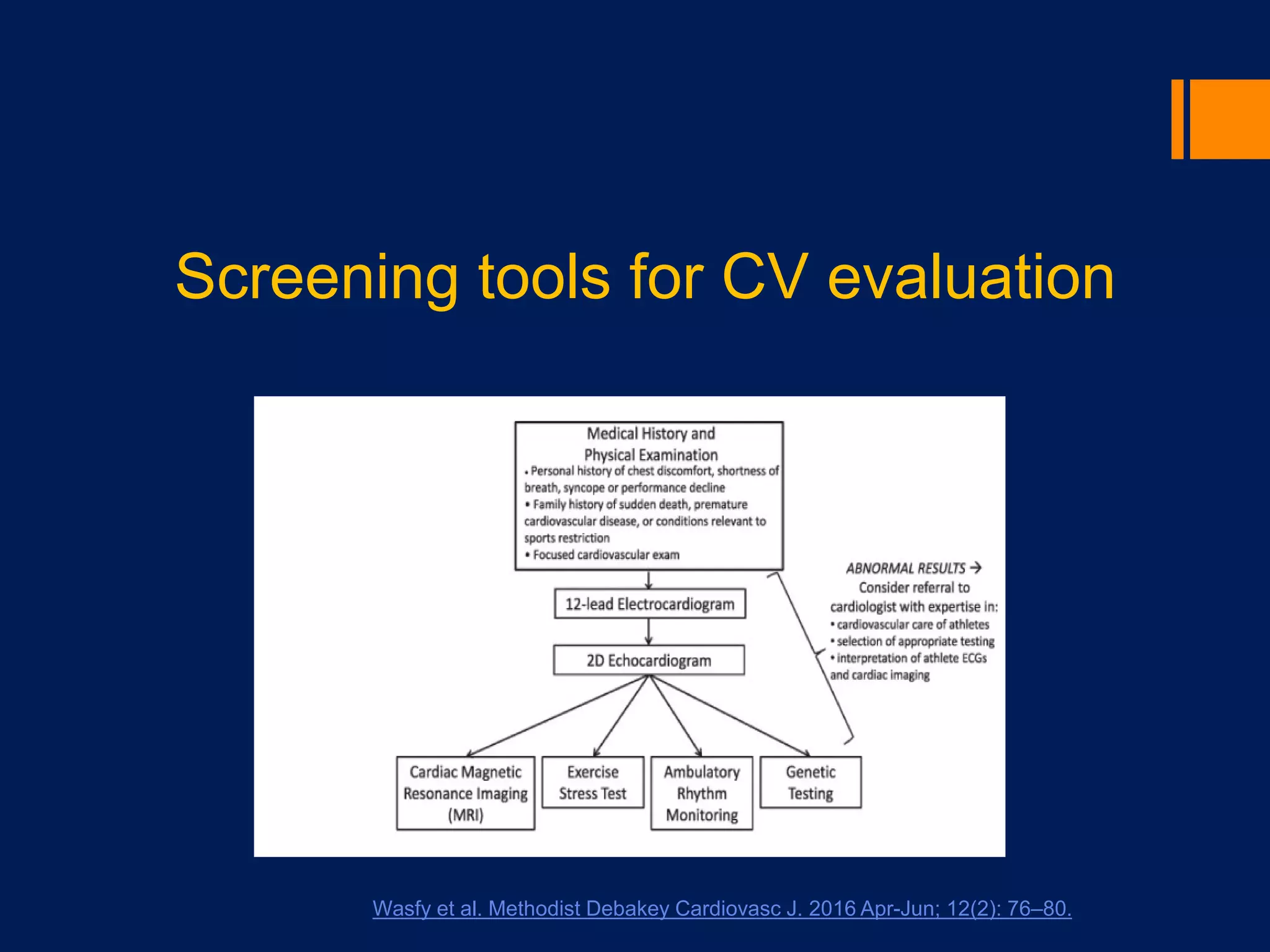 Risk stratification to prevent SCD in young athletes | PPT