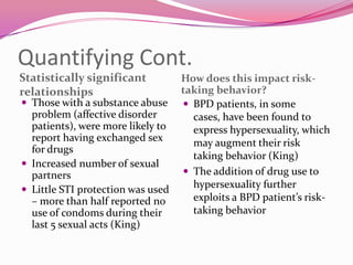 Risk Taking Behavior In Bipolar Disorder | PPTX