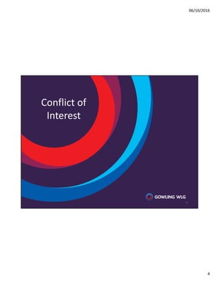 06/10/2016
4
Conflict of
Interest
4
 