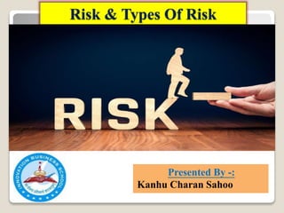 Risk & Types Of Risk
Presented By -:
Kanhu Charan Sahoo
 