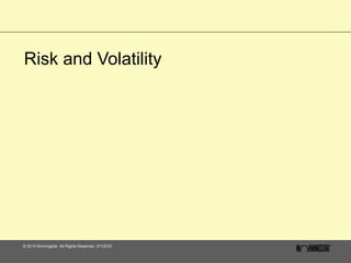 Risk and Volatility 