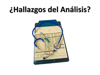 ¿Hallazgos del Análisis?