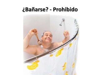 ¿Bañarse? - Prohibido