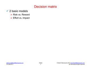 Risk vs. reward decision matrix | PDF
