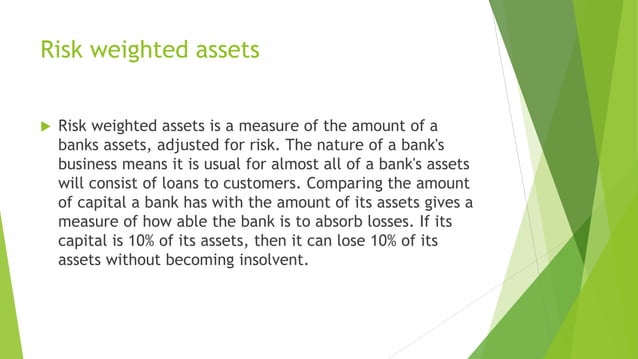 Risk Weighted Assets and Notes to Accounts | PPT