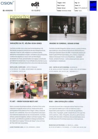 Tiragem: 18000 Pág: 124
País: Portugal Cores: Cor
Period.: Mensal Área: 17,77 x 25,82 cm²
ID: 45092093 01-12-2012 Âmbito: Femininas e Moda Corte: 1 de 2