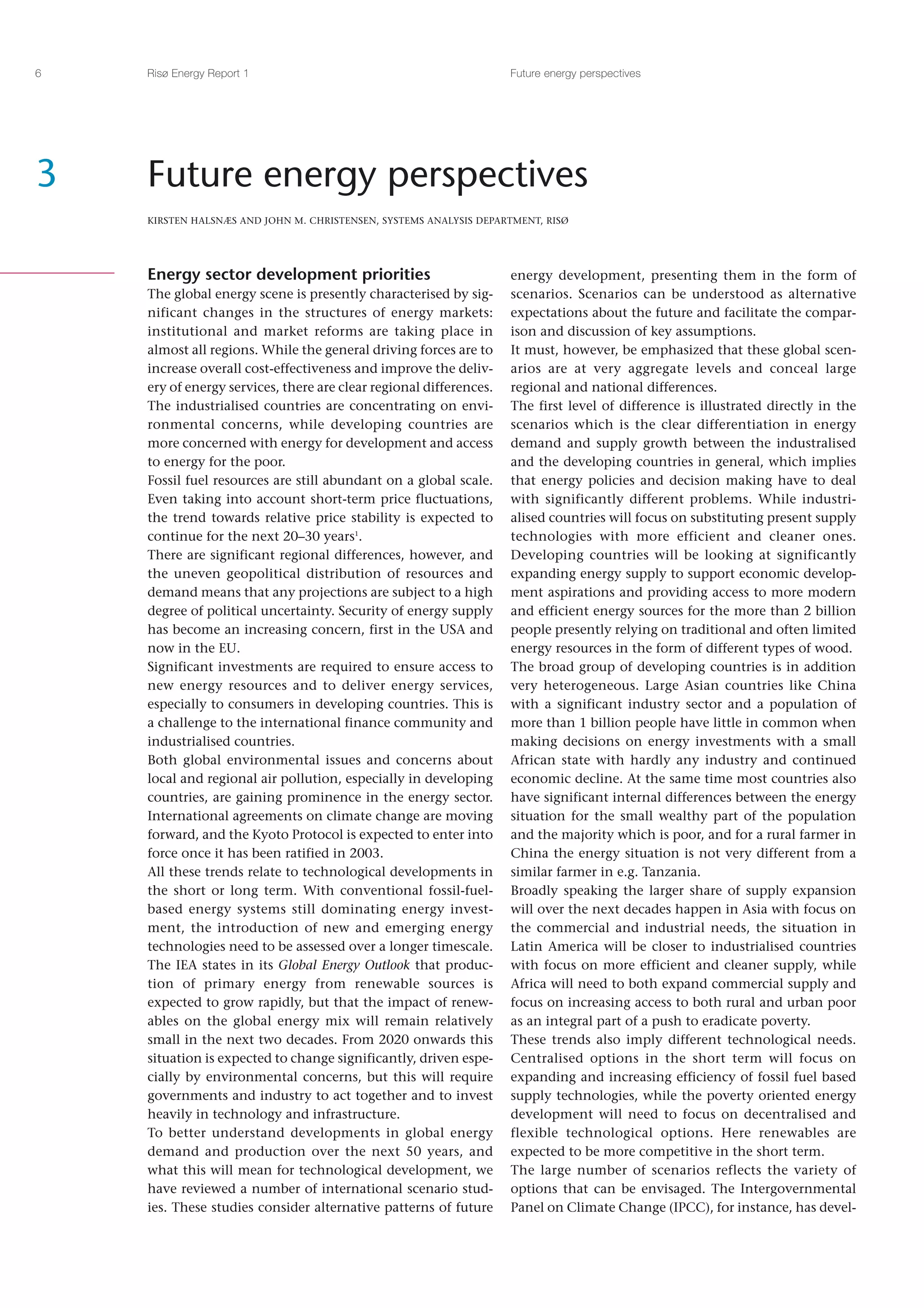 Risoe Energy Report 1