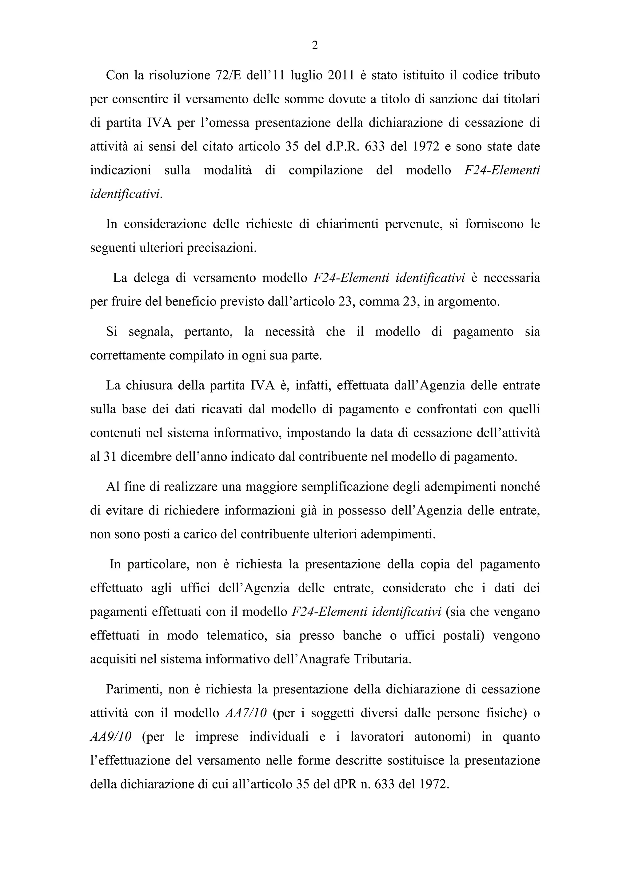 articolo 74 dpr 633 72