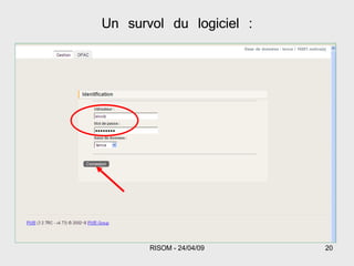 Un survol du logiciel : 