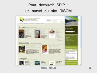 Pour découvrir SPIP : un survol du site RISOM 