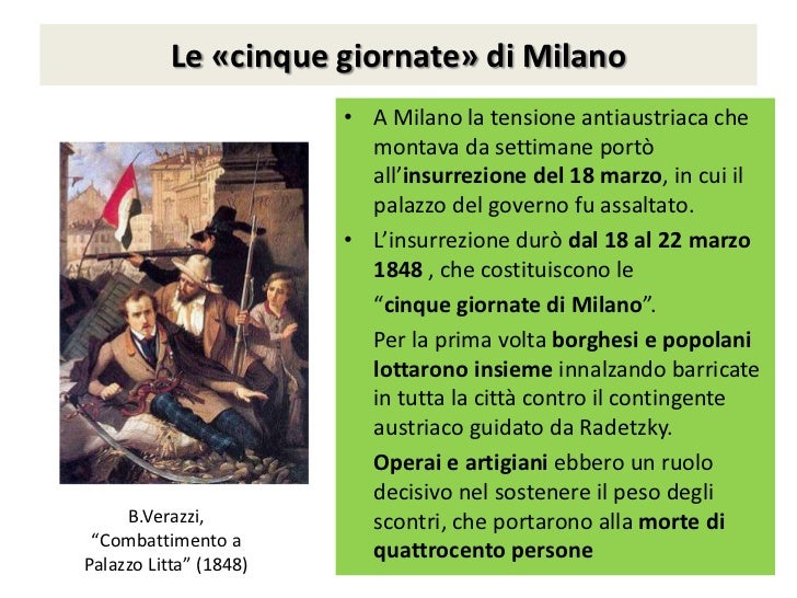 Il italiano, 1831 1848
