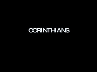 CORINTHIANS 