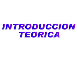 INTRODUCCION TEORICA 
