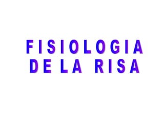 F I S I O L O G I A D E  L A  R I S A 