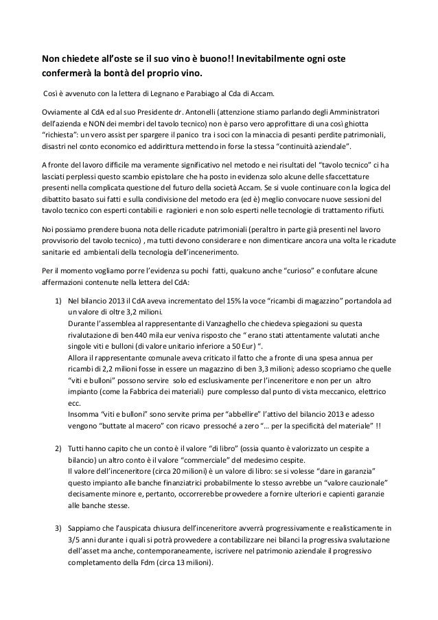 Risposta a lettera di richiamo disciplinare