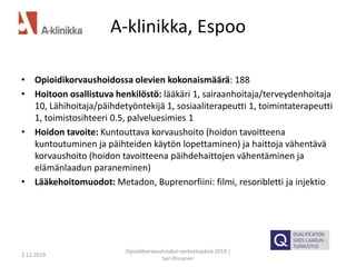 Sari Rissanen Opioidikorvaushoidon toteuttaminen apteekin kanssa | PPT ...