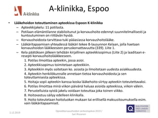 Sari Rissanen Opioidikorvaushoidon toteuttaminen apteekin kanssa | PDF
