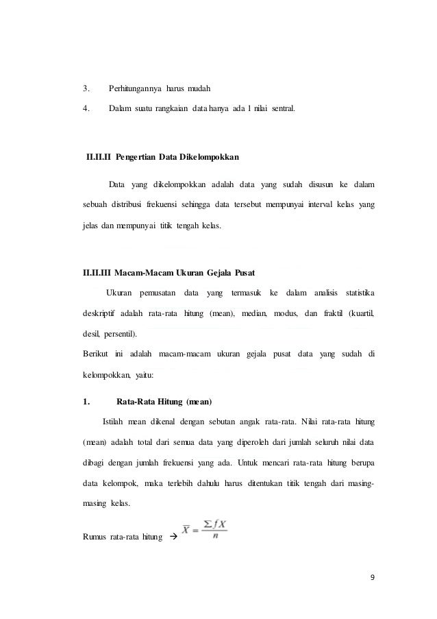 DISTRIBUSI FREKUENSI DANUKURAN GEJALA PUSATNILAI UJIAN 