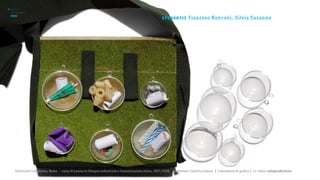 >   Report /
    la Sapienza /

                                                                                                         st u de nt i :
    2008
                                                                                                                          Franceso Ronconi, Silvia Susanna




       Università la Sapienza, Roma | corso di Laurea in Disegno industriale e Comunicazione visiva, 2007/2008 | professore: Carlotta Latessa | Laboratorio di grafica 2 || tema: autoproduzione
 