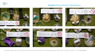 >   Report /
    la Sapienza /

                                                                                                         st u de nt i :
    2008
                                                                                                                          Franceso Ronconi, Silvia Susanna




       Università la Sapienza, Roma | corso di Laurea in Disegno industriale e Comunicazione visiva, 2007/2008 | professore: Carlotta Latessa | Laboratorio di grafica 2 || tema: autoproduzione
 