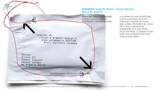 >   Report /
    la Sapienza /

                                                                                                         st u de nt i :
    2008
                                                                                                                   Augusto Alessi, Jacopo Aquino,
                                                                                                         David De Angelis
                                                                                                         Elaborato finale pubblicato:                     > Lo schema ha come variabili fisse
                                                                                                         packagin esterno e seconda                       il punto di partenza e di arrivo.
                                                                                                         esercitazione, information design.               Il percorso è tracciato dal numero
                                                                                                                                                          degli autobus (diversificati per colore)
                                                                                                                                                          che arrivano a destinazione,
                                                                                                                                                          considerando sia le linee dirette
                                                                                                                                                          che le coincidenze. Lo spessore di ogni
                                                                                                                                                          tratta varia al diminuire del tempo
                                                                                                                                                          di percorrenza residuo.




       Università la Sapienza, Roma | corso di Laurea in Disegno industriale e Comunicazione visiva, 2007/2008 | professore: Carlotta Latessa | Laboratorio di grafica 2 || tema: autoproduzione
 
