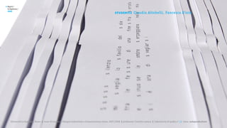 >   Report /
    la Sapienza /

                                                                                                         st u de nt i :
    2008
                                                                                                                          Claudia Altobelli, Fancesca D’orsi




       Università la Sapienza, Roma | corso di Laurea in Disegno industriale e Comunicazione visiva, 2007/2008 | professore: Carlotta Latessa | Laboratorio di grafica 2 || tema: autoproduzione
 