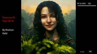 RIT.AI-2022- 192
Florences On
Tiger Hill 41
By Khalizan
Halid
9/11/2022 192
 